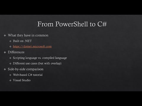 PowerShell to C#