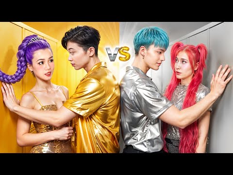 KPop Demon Hunters Makeover! Gold vs Silver Couple From Huntrix vs Saja Boys