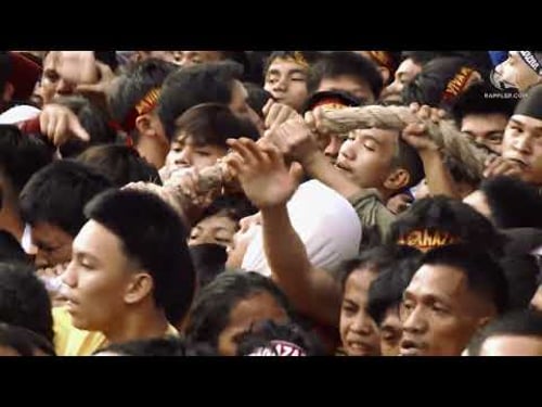Scenes from Traslacion 2026 as Jesus Nazareno passes through Finance Road