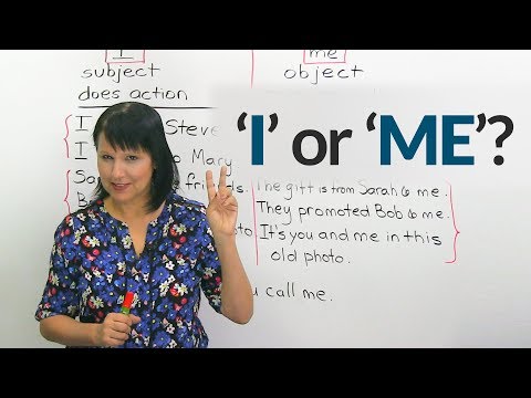 Tricky Pronouns: ‘I’ or ‘ME’?