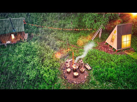 We Built a Two-Story House in the Forest