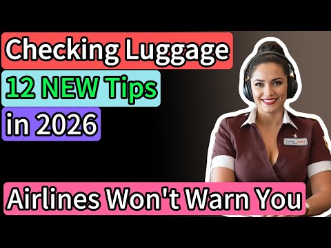 12 NEW Tips for Checking Luggage in 2026(Airlines Won't Warn You!)