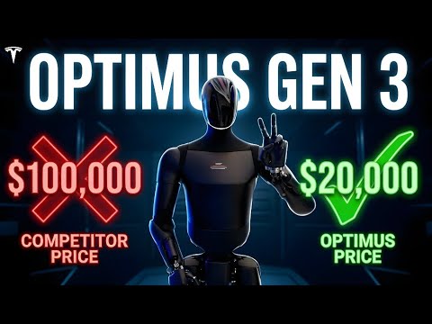 Optimus Gen 3 Robot's $20K Tech Secret: Why It's $100,000 Cheaper Than Rival Robots