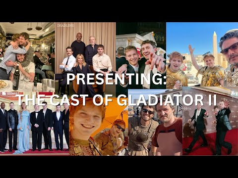 The cast of Gladiator II being hilarious for almost 5 minutes