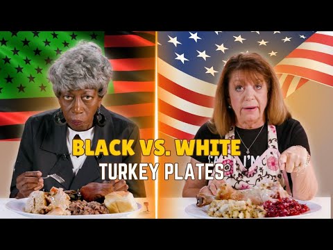 Black vs White: We Try Each Other's Turkey Plates ⎸ Taste Wars