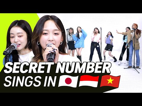 K-POP STARS sing in THREE Languages🎤 | JPN/INA/VIET | SECRET NUMBER | TRANSONGLATION