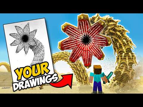 I Turned YOUR Drawings into Minecraft Mobs!