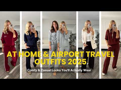 At Home & Travel Outfits 2025. Comfy Casual Looks For Everyday with Stylist Melissa Murrell