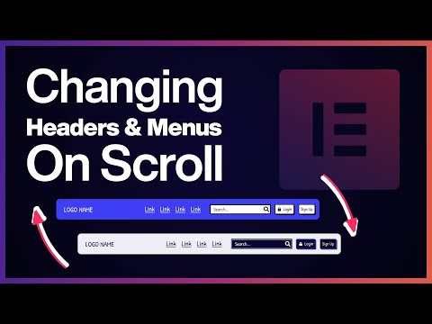 Changing Headers On Scroll with Elementor Sticky Headers