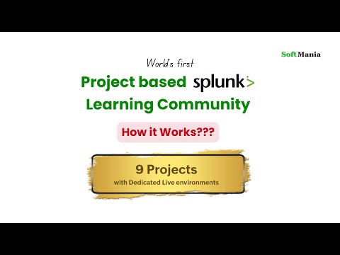 How it works? Project Based Splunk Learning Community | SoftMania - Grad2IT