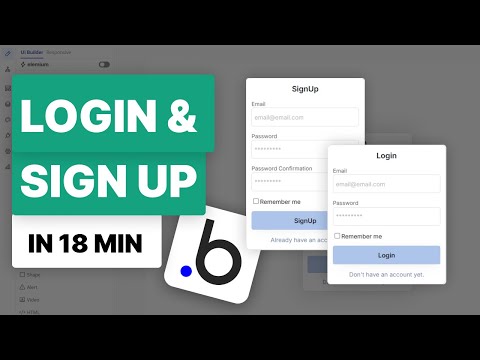 Build Login & Signup for Bubble.io Apps in 2025 (No-Code) – Under 18 Minutes!