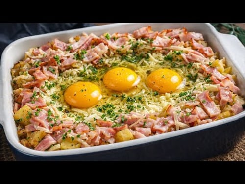 So lecker haben Sie Kartoffeln mit Speck noch nie gegessen! Ein schnelles Rezept in 10 Minuten!