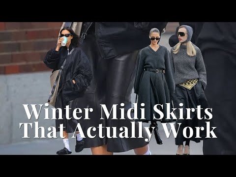Winter Midi Skirt Style Guide | Pencil, Flare & Pleated Skirts That Actually Work