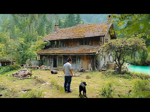 A Genius Man Renovated His Grandfather's Abandoned House by the River into a Dream Paradise