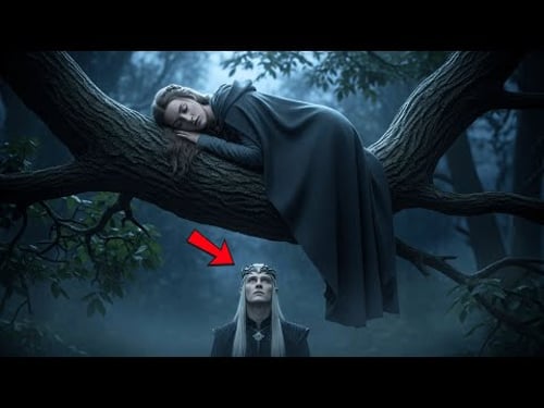 She Slept Beneath the Trees in Silence — Unaware the Elven King Watched All Night