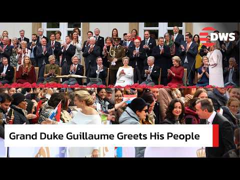 FULL MOMENTS: Grand Duke Guillaume Greets Crowd After Swearing-In | Royals of Europe Attend | AQ1E