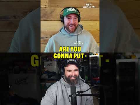 Jason might've saved the wildest piece of Super Bowl memorabilia. New Heights Hotline out now! #nfl