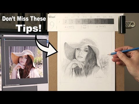 Graphite Portrait Tutorial | Tips I wish I knew when I started to draw.