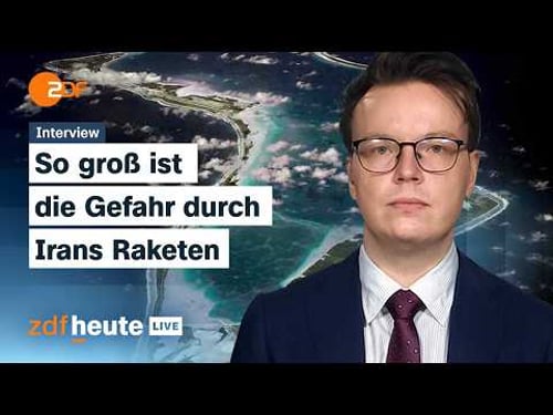 Iran greift Stützpunkt “Diego Garcia” an - was dahintersteckt | Militärexperte bei ZDFheute live