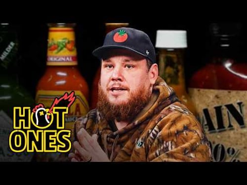 Luke Combs Feels a Heat Hurricane While Eating Spicy Wings | Hot Ones
