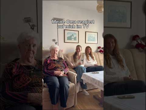 Meine OMA REAGIERT auf MICH IM TV 😳👀