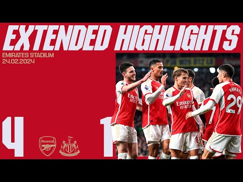 EXTENDED HIGHLIGHTS | Arsenal vs Newcastle United (4-1) | All goals, saves, skills & more!
