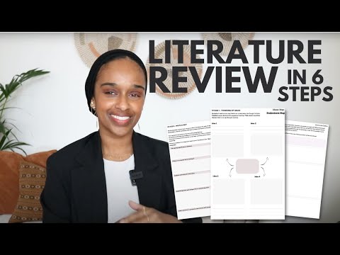 How to write a literature review FAST | EASY step-by-step guide