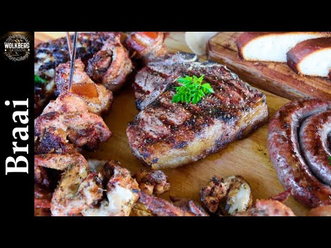 South African Braai | Braai day 2021 | Lamb staanrib recipe | Peri - Peri wings recipe ASMR cooking