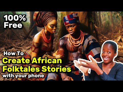 How to create African folktales stories FOR FREE with just YOUR PHONE (100% FREE) from scratch