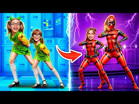 Deadpool vs Super-héros à l’École! Comment devenir un Superhéros?!