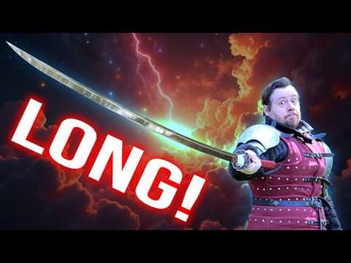 --NOT S5 STEEL-- Shadow Dancer KATANA that's like a LONGSWORD?!?