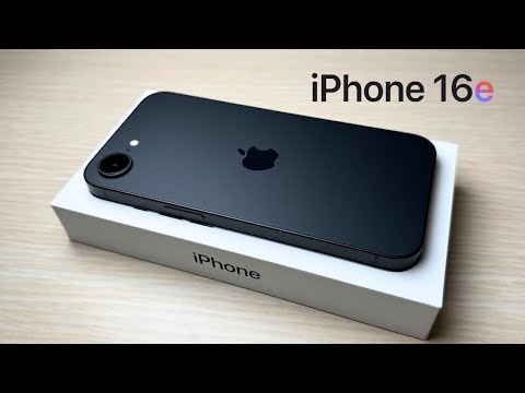 iPhone 16e Black - Unboxing and Test