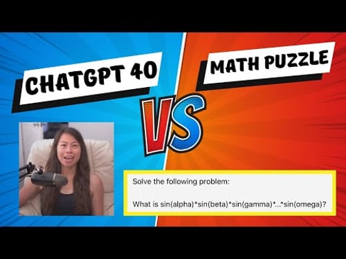Can OpenAI ChatGPT 4o solve a high school math puzzle?
