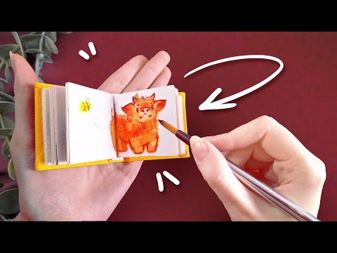 I Filled Out a Tiny Sketchbook and Almost Went Crazy // Art Challenge