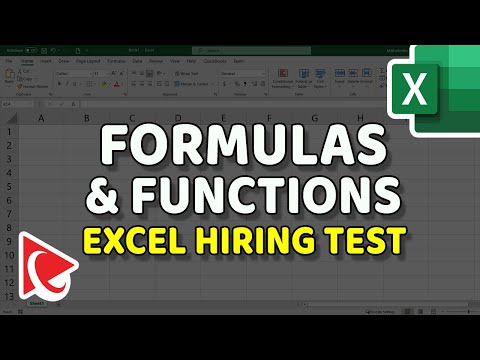 How to Pass EXCEL TEST FOR JOB INTERVIEW – FORMULAS & FUNCTIONS to Ace Your Excel Hiring Assessment!