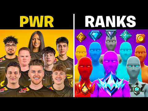 PWR vs EVERY RANK IN FORTNITE!