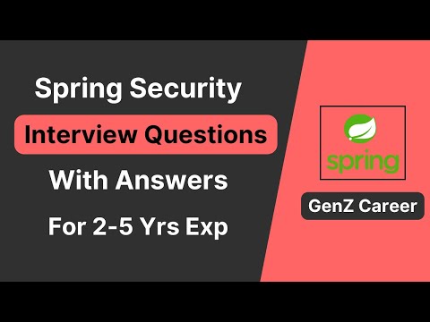 Top Spring Security Interview Questions and Answers
