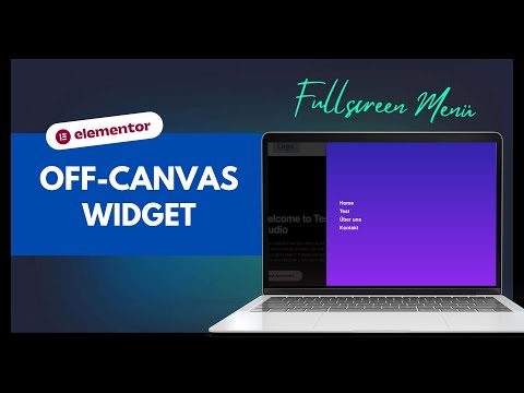 Elementor Off-Canvas Widget - Wie du eine Fullscreen oder mobile Navigation baust β Tutorial Deutsch