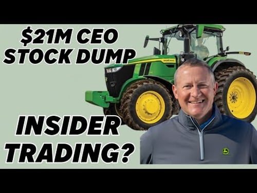 John Deere CEO Dumps $21 Million in Stock While Freezing Wages and Moving Jobs to Mexico