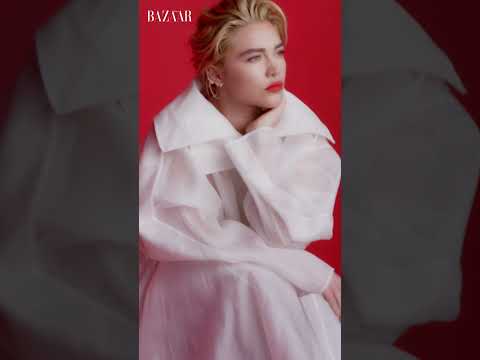Behind-the-scenes on Florence Pugh’s cover shoot | Bazaar UK