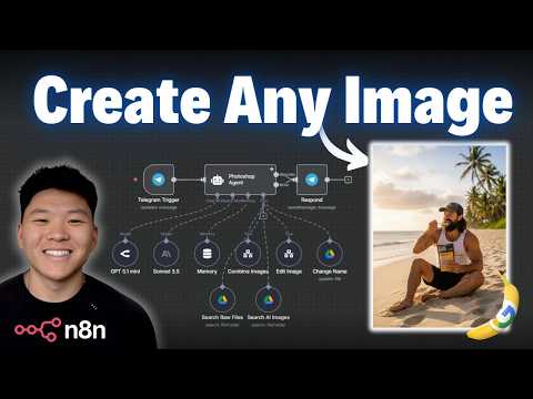 I Built a Photoshop AI Agent in n8n with no code (NanoBanana)