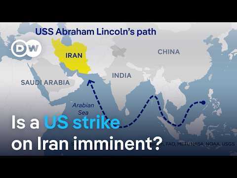 US announces major military exercise as US aircraft carrier arrives in Middle East | DW News