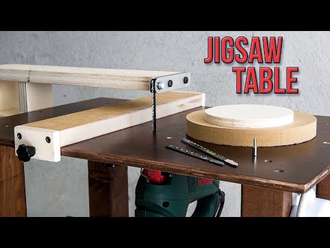 Jigsaw Table DIY that's perfect for cutting circles