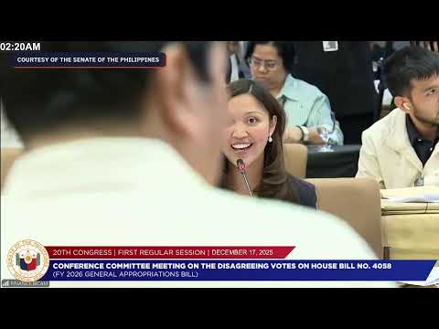 LIVESTREAM: Bicam deliberations on 2026 budget — Day 4