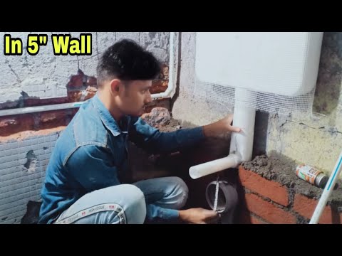 Concealed Cistern Fitting In 5" Wall 👌