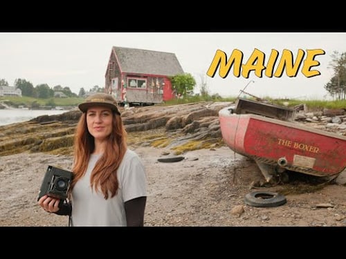 Coastal Maine natural beauty | Instax Wide Instant Photography on RF70