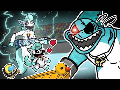 NIGHTMARE CRITTERS vs SMILING CRITTERS & GHOSTBUSTERS EP.2 I AMONG US ANIMATION