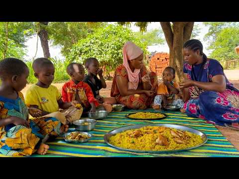 African Village #cooking Most Organic Village Food For Dinner Chicken And Millet Stew! #chickenstew