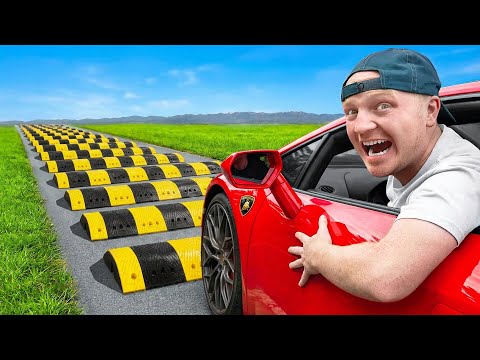 Lamborghini VS 1,000 Speed Bumps!