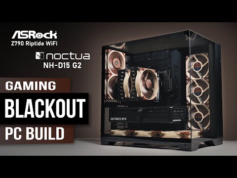 BLACKOUT PC BUILD | No RGB | Lian Li O11 Vision + Noctua + Core i7 14700k + RTX4080 + ASRock Z790
